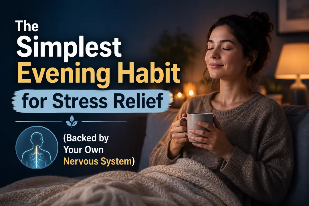 The Simplest Evening Habit for Stress Relief (Backed by Your Own Nervous System)