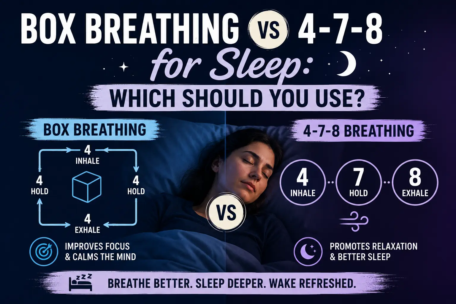Box Breathing vs 4-7-8 for Sleep: Which Should You Use?