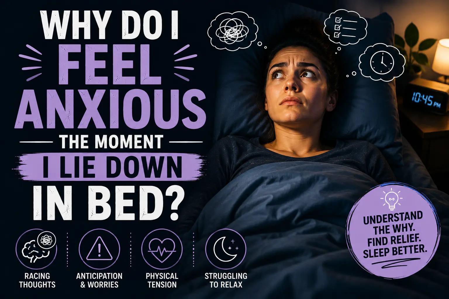 Why Do I Feel Anxious the Moment I Lie Down in Bed?