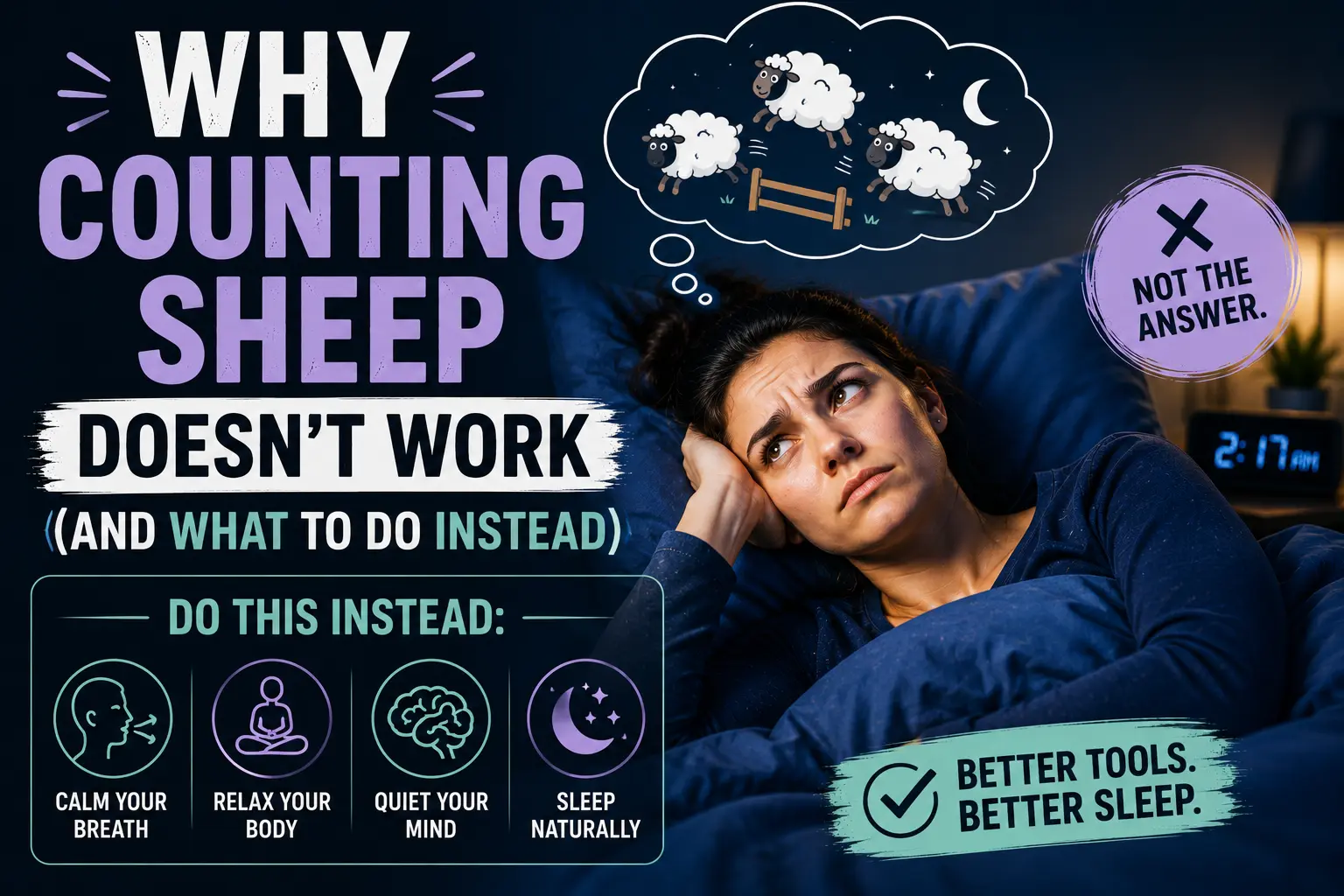 Why Counting Sheep Doesn't Work (And What to Do Instead)